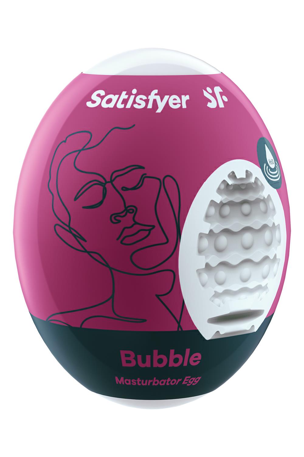Самосмазывающийся мастурбатор Satisfyer Masturbator Egg Bubble