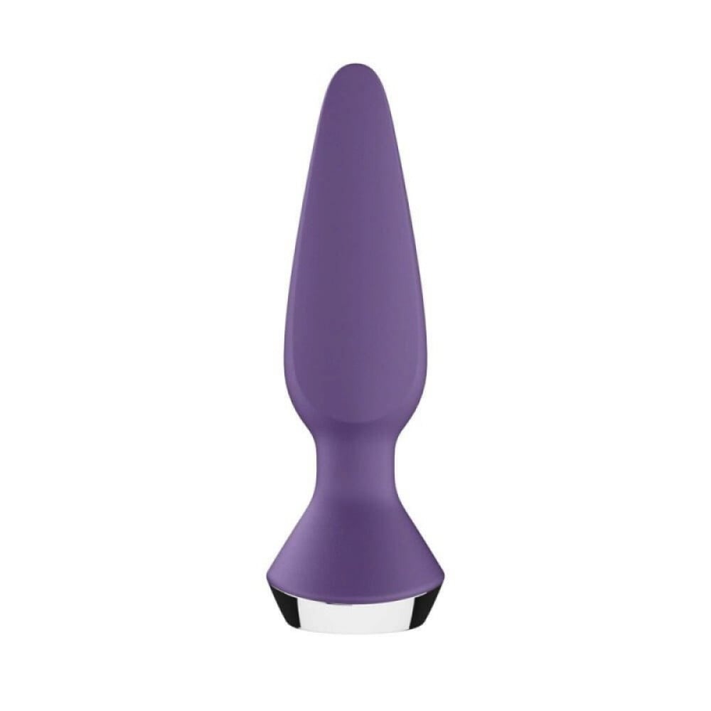 Анальна пробка з двома моторами Satisfyer Plug-ilicious 1 та керуванням з телефону, фіолетова