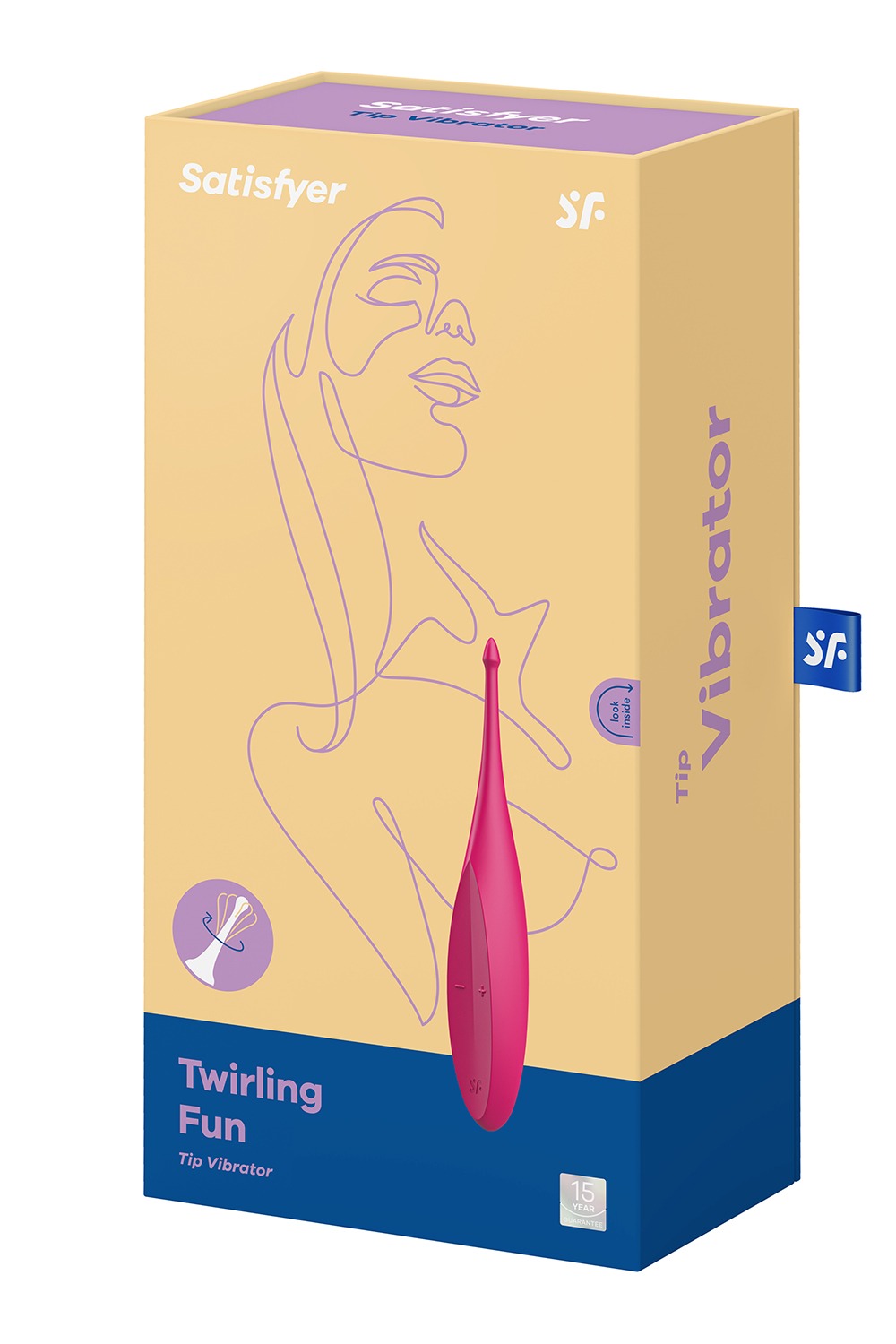 Вібратор для цілеспрямованої стимуляції Satisfyer Twirling Fun з гнучкою шийкою, рожевий