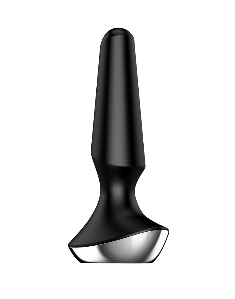Анальна пробка з функцією керування зі смартфона Satisfyer Plug-Ilicious, чорний