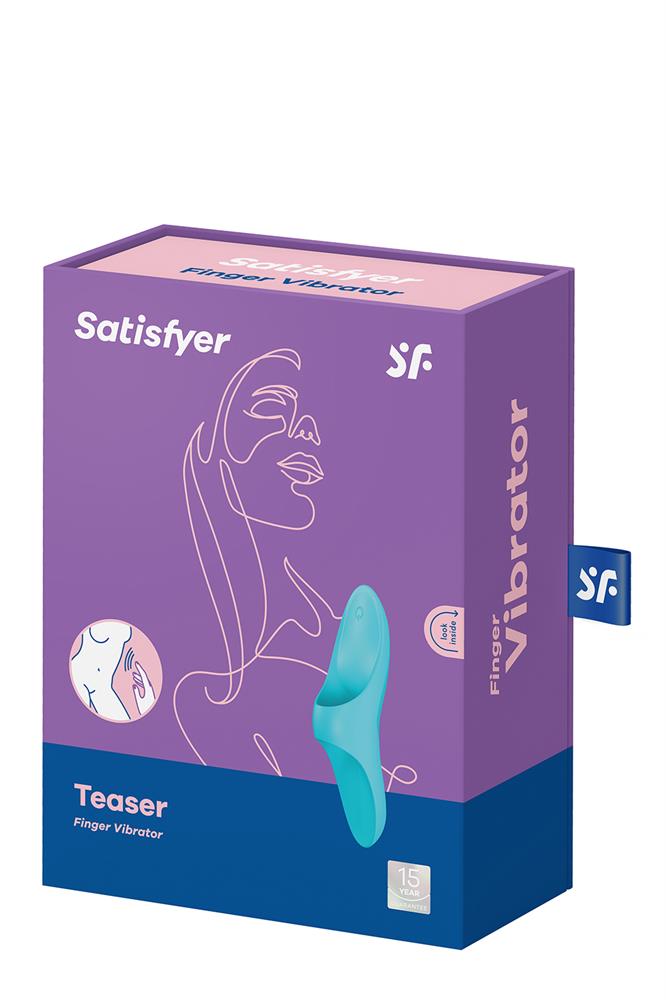 Універсальний вібратор на палець Satisfyer Teaser, бірюзовий