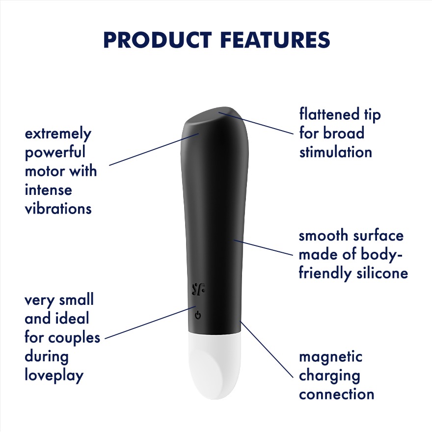 Вибропуля для целенаправленной стимуляции Satisfyer Ultra Power Bullet 2 Black