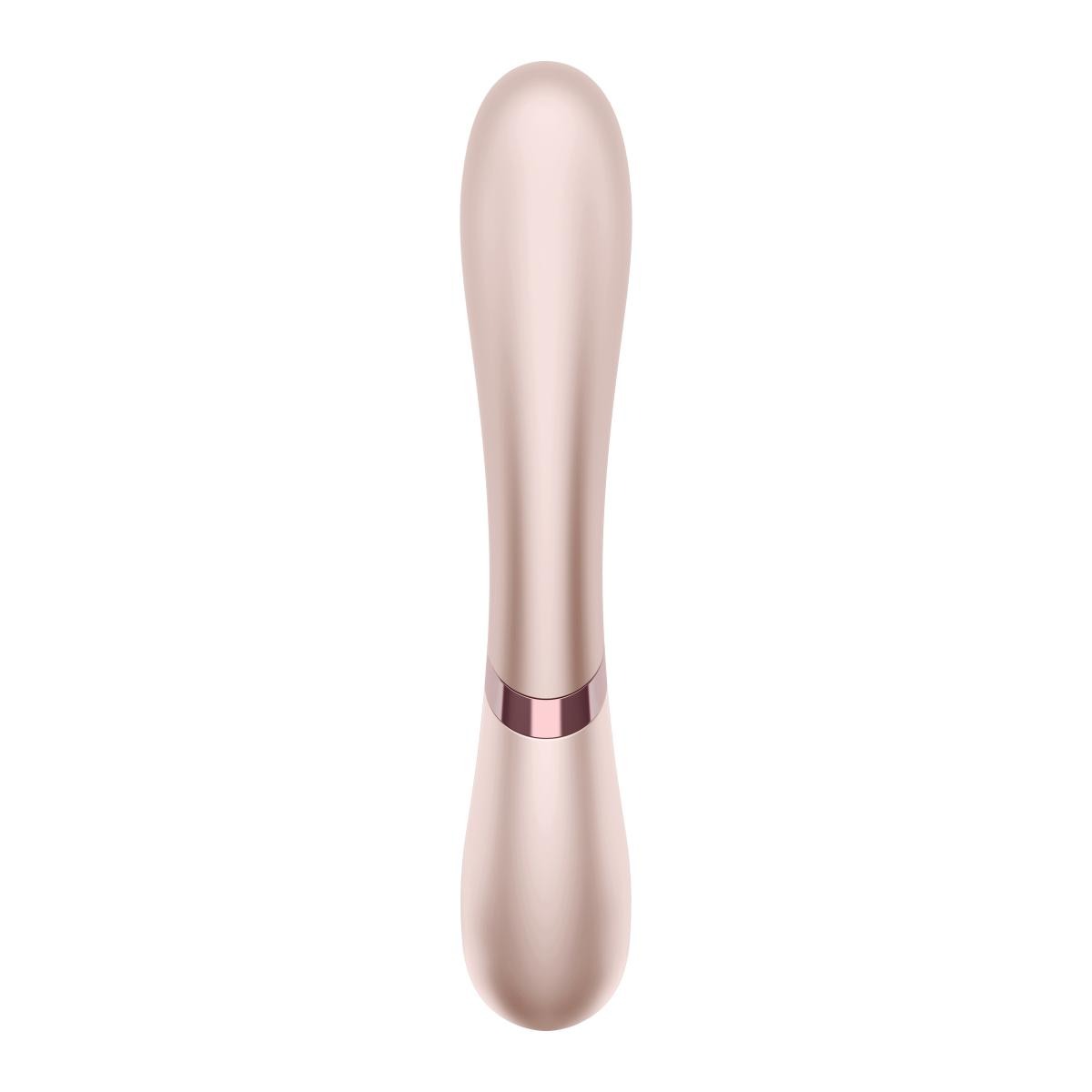 Двойной смарт вибратор с функцией нагрева Satisfyer Hot Lover, нюдовый