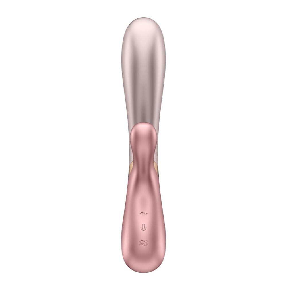 Двойной смарт вибратор с функцией нагрева Satisfyer Hot Lover розовый