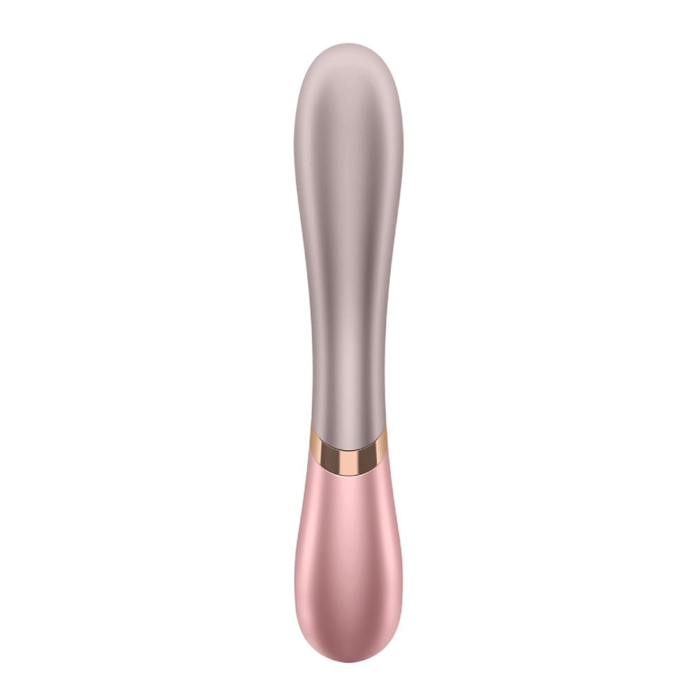 Двойной смарт вибратор с функцией нагрева Satisfyer Hot Lover розовый