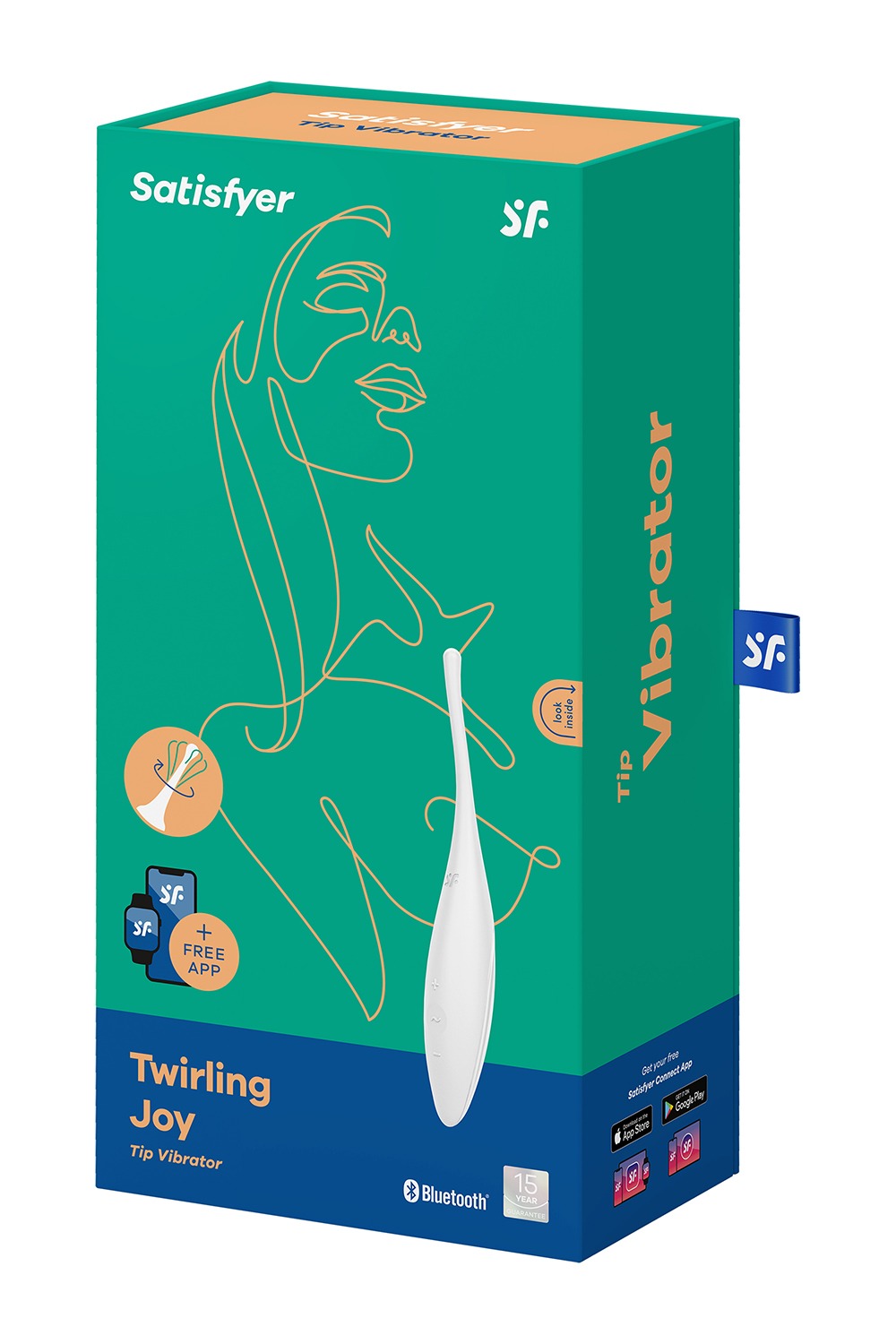Вібратор-смарт із цілеспрямованою стимуляцією Satisfyer Twirling Joy, білий
