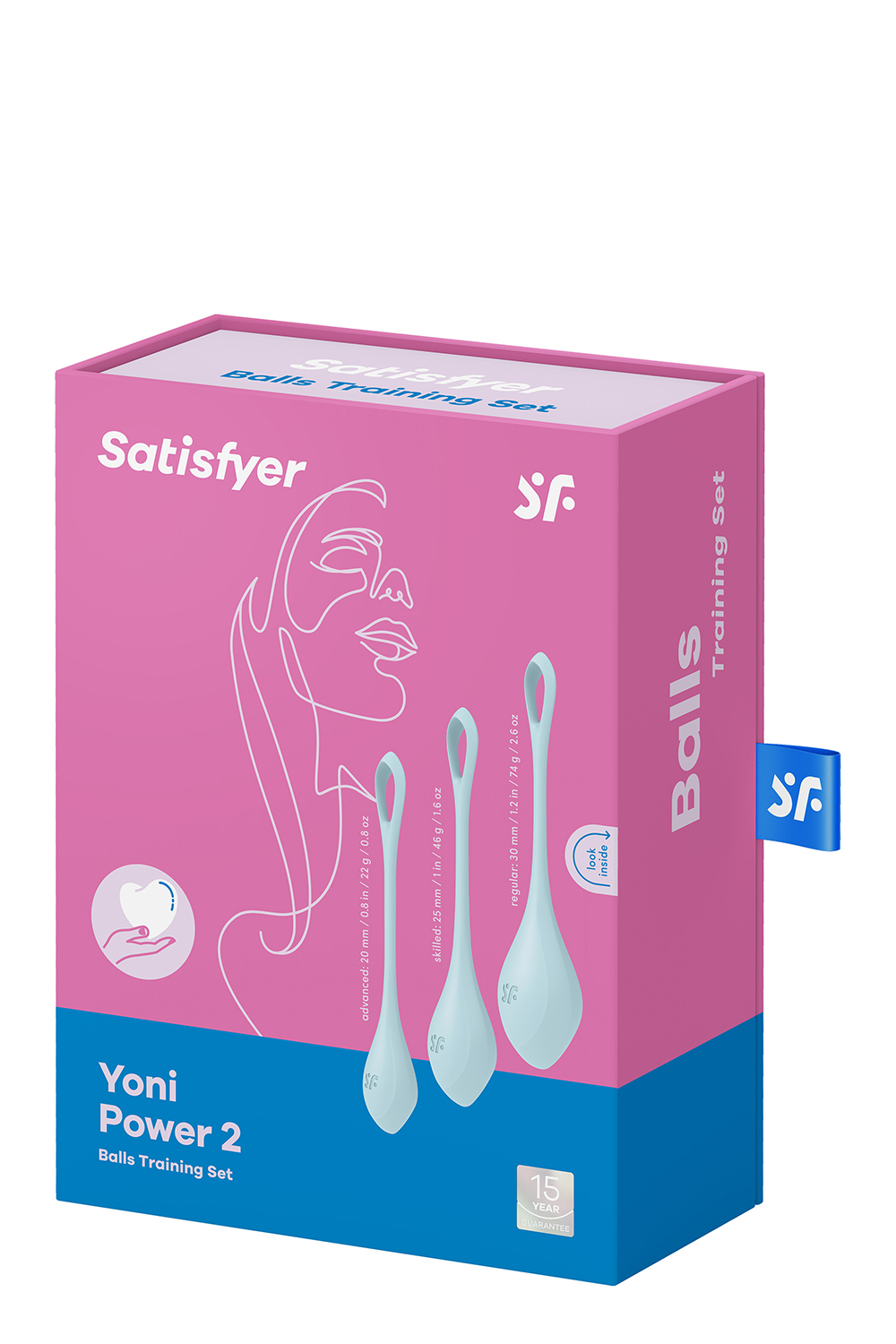 Набір вагінальних кульок Satisfyer Yoni Power 2, блакитний