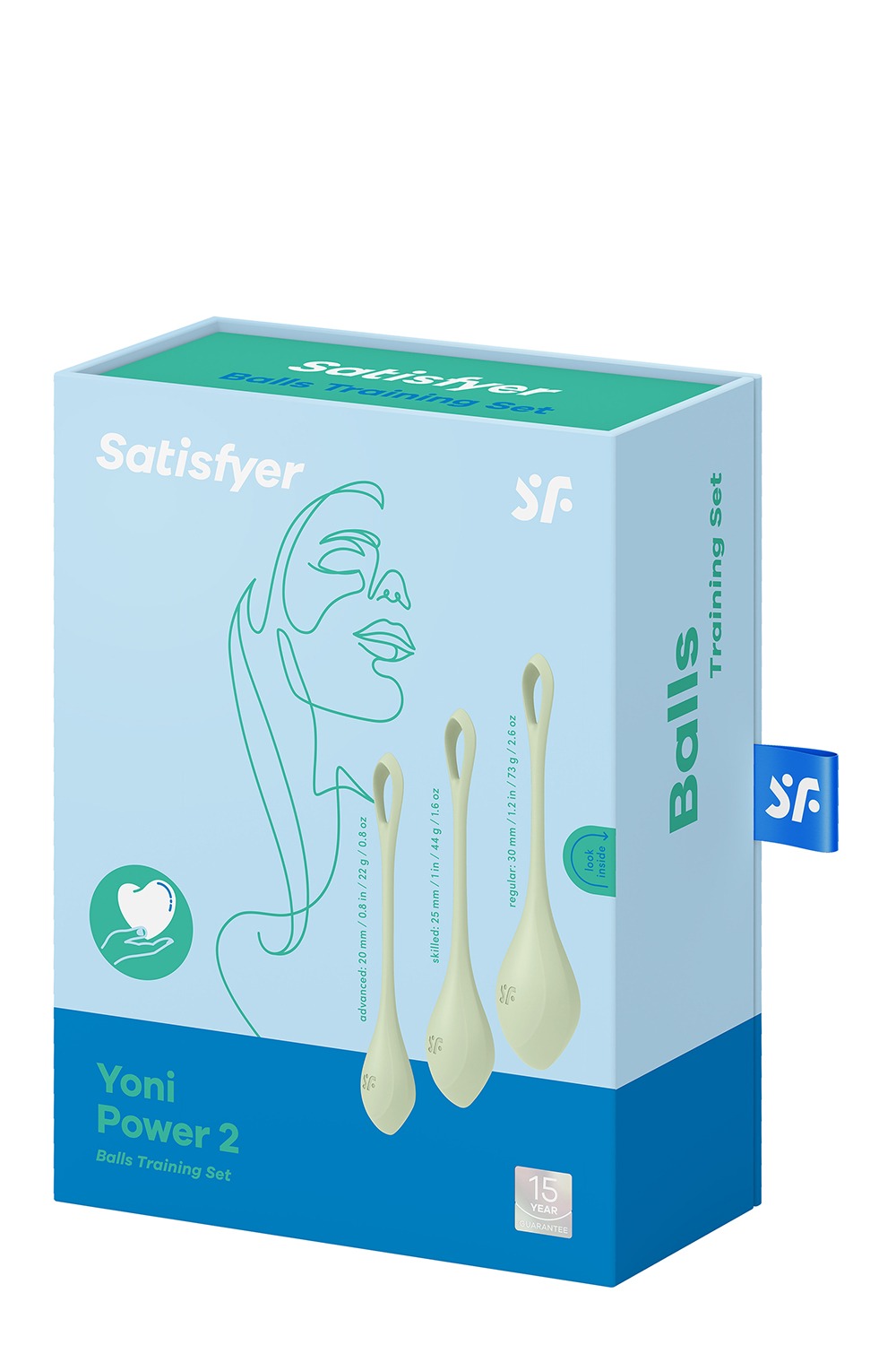 Набір вагінальних кульок Satisfyer Yoni Power 2 light, зелений
