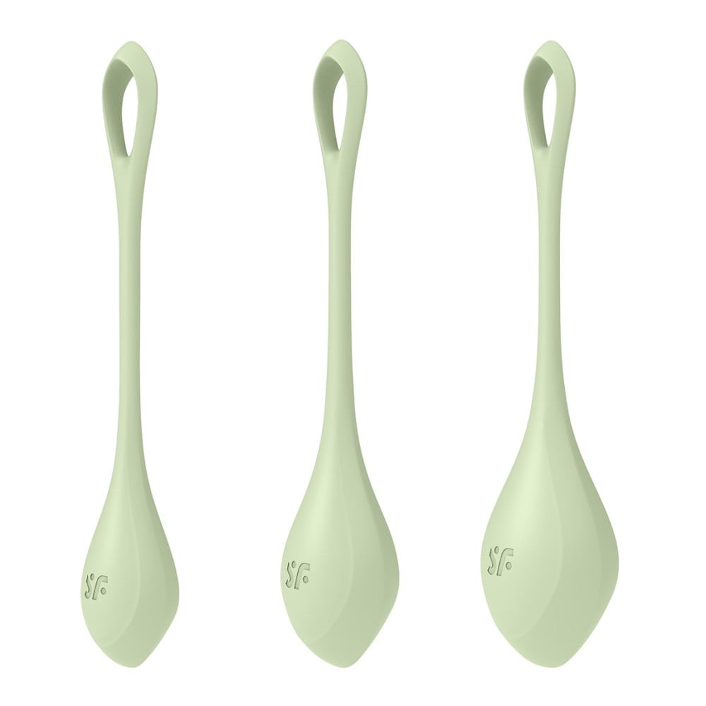 Набір вагінальних кульок Satisfyer Yoni Power 2 light, зелений
