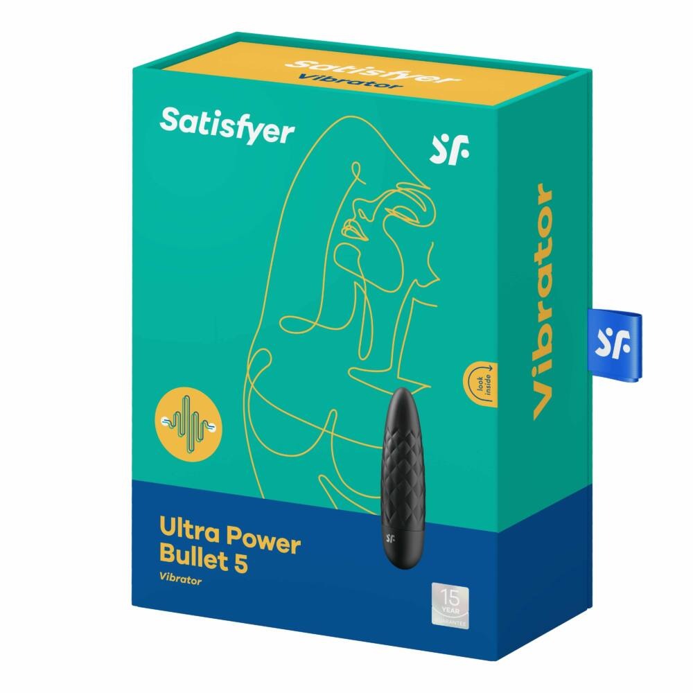Вибропуля с глубокой вибрацией Satisfyer Ultra Power Bullet 5, черный