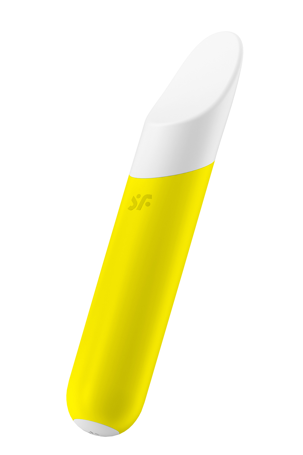 Вибропуля с плоским изогнутым наконечником Satisfyer Ultra Power Bullet 7 желтая