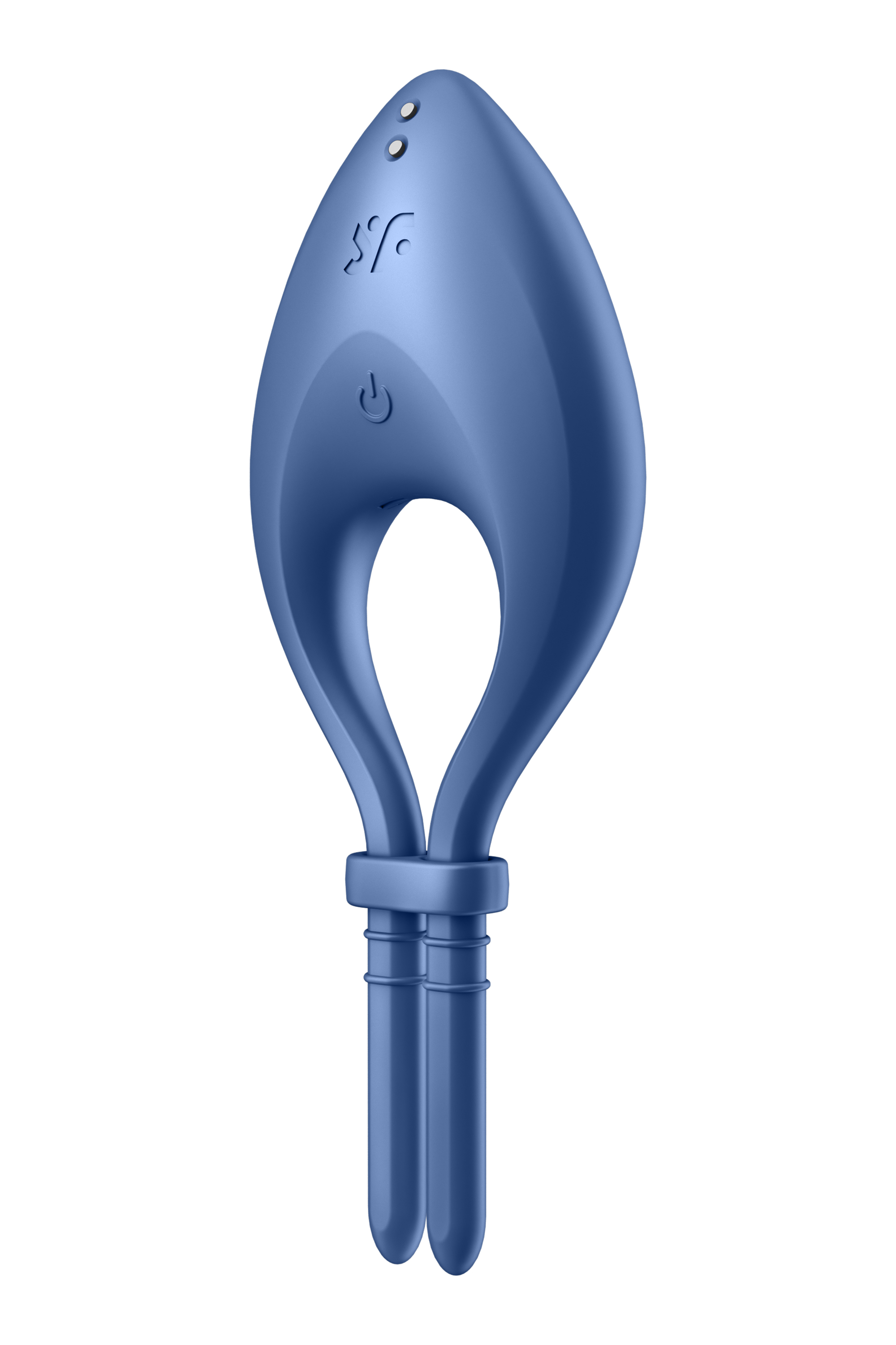 Эрекцинное виброкольцо с функцией управления телефоном Satisfyer Bullseye синий