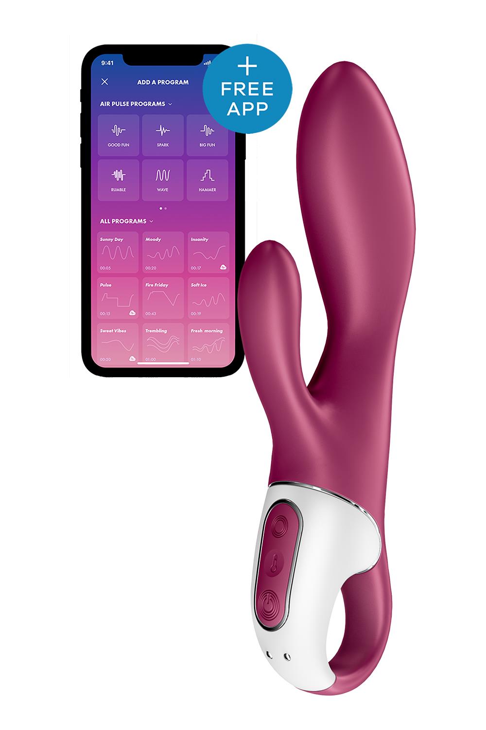 Подвійний смарт вібратор з функцією нагріву Satisfyer Heated Affair Connect App рожевий