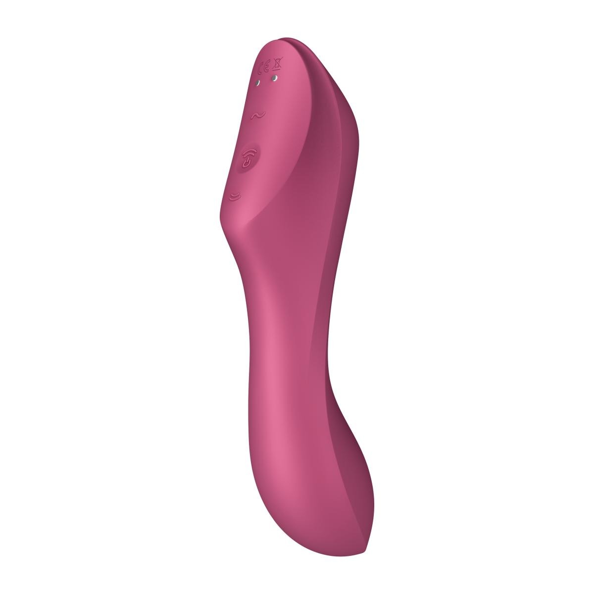 Подвійний вібратор із вакуумною стимуляцією Satisfyer Curvy Trinity 3, рожевий
