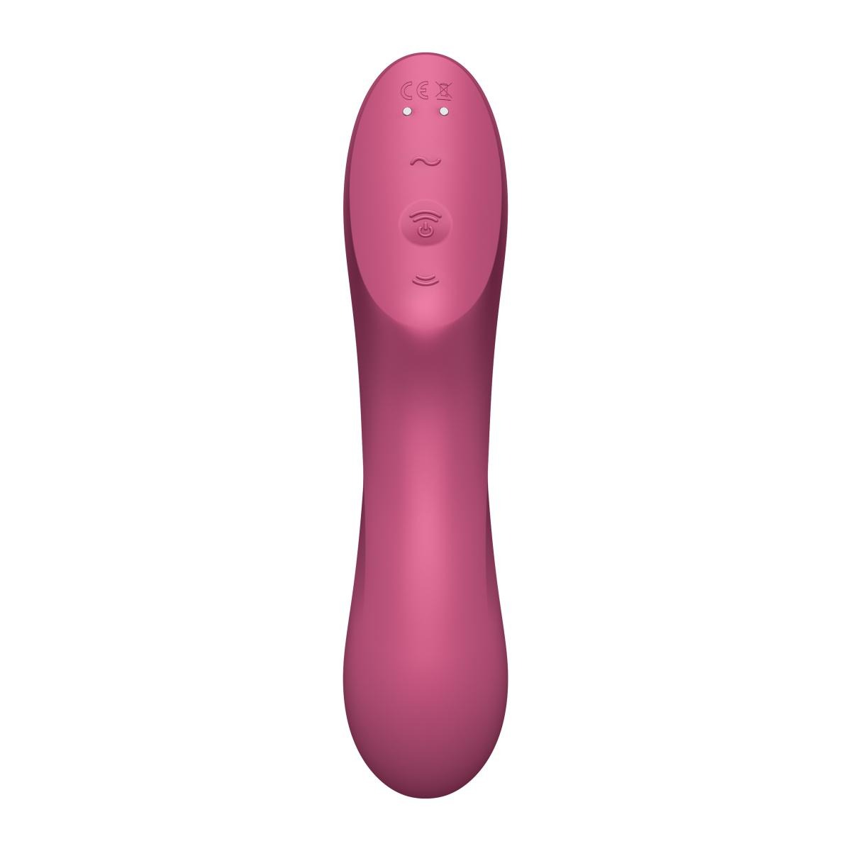 Подвійний вібратор із вакуумною стимуляцією Satisfyer Curvy Trinity 3, рожевий