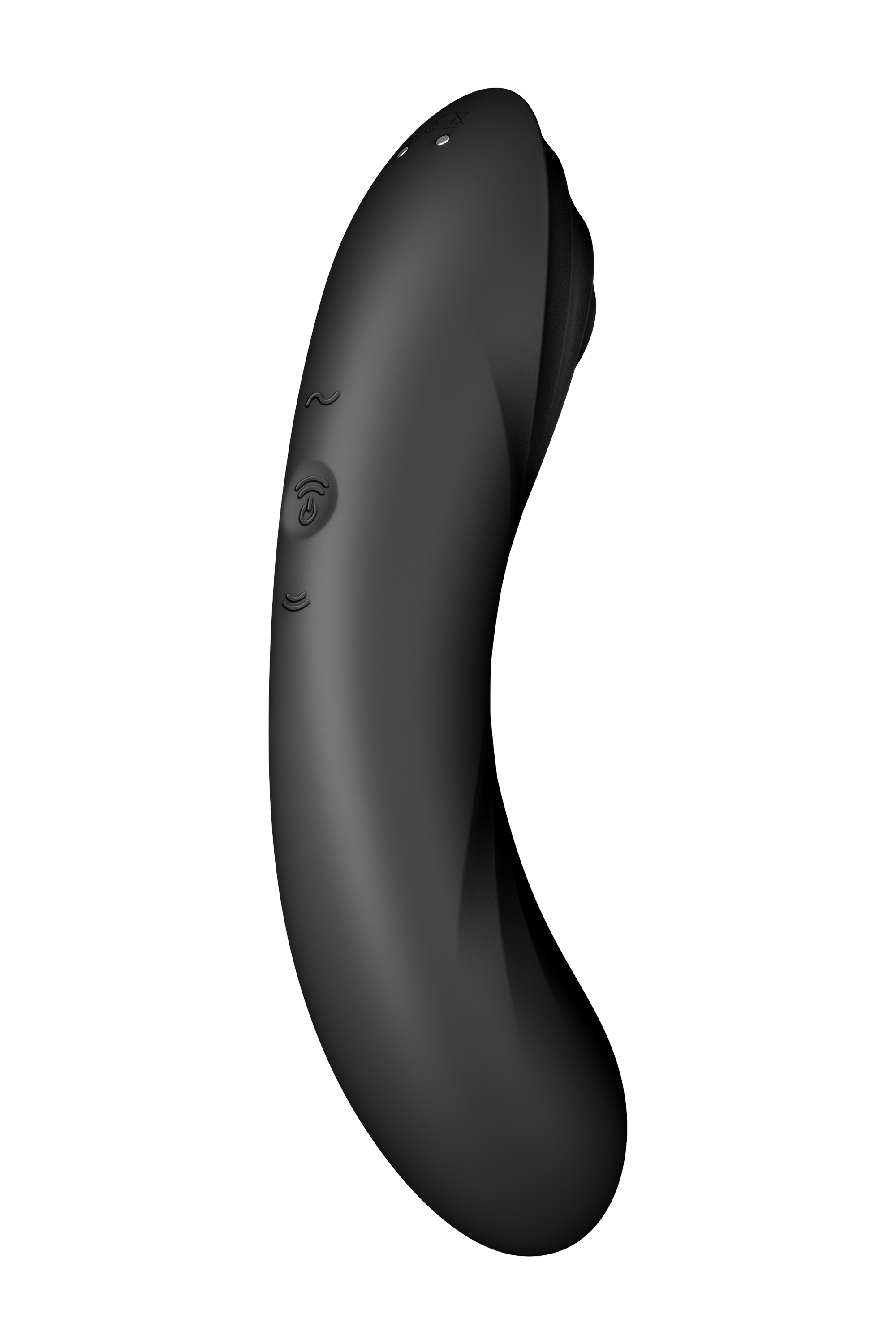 Подвійний вібратор із вакуумною стимуляцією Satisfyer Curvy Trinity 4 чорний