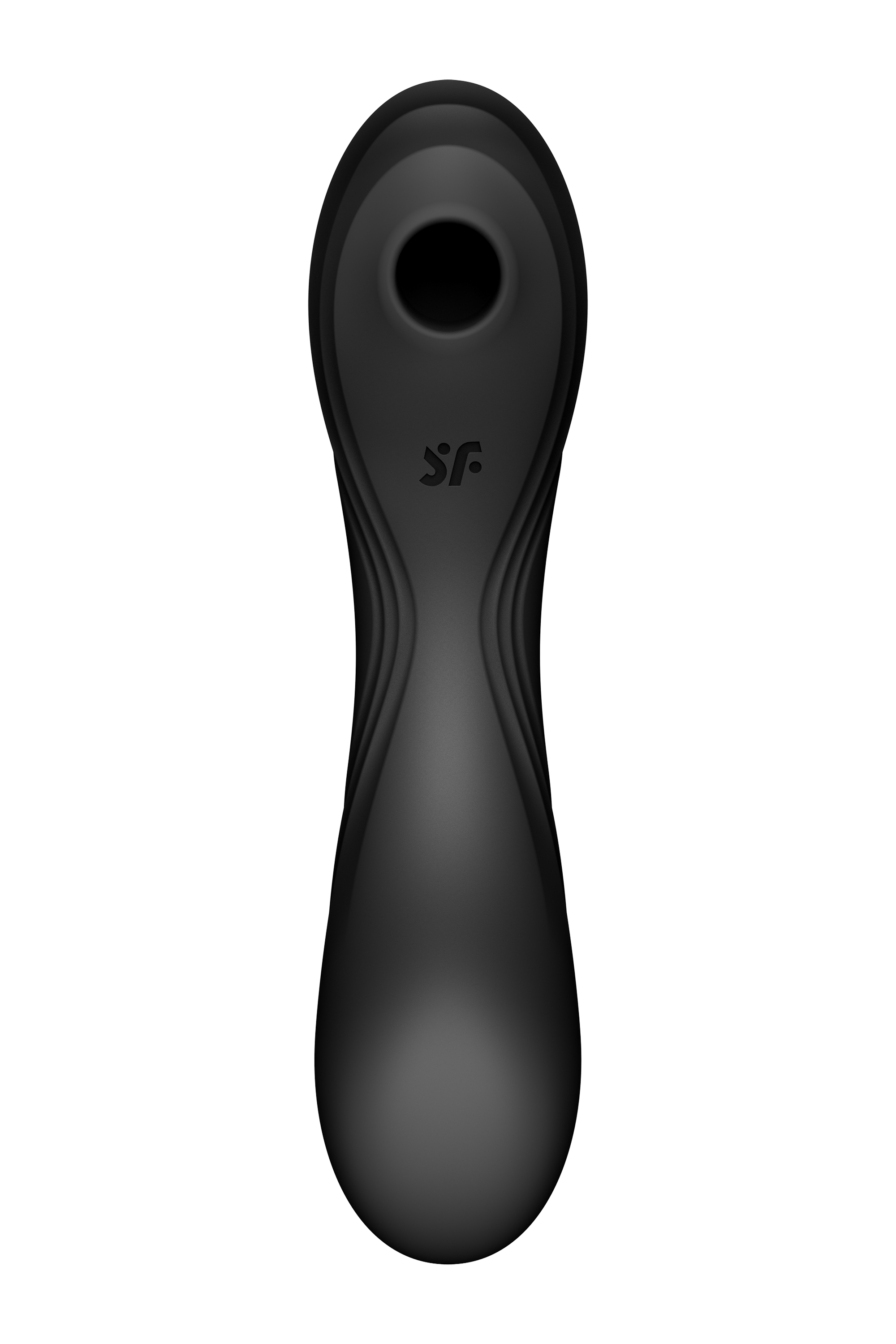 Подвійний вібратор із вакуумною стимуляцією Satisfyer Curvy Trinity 4 чорний