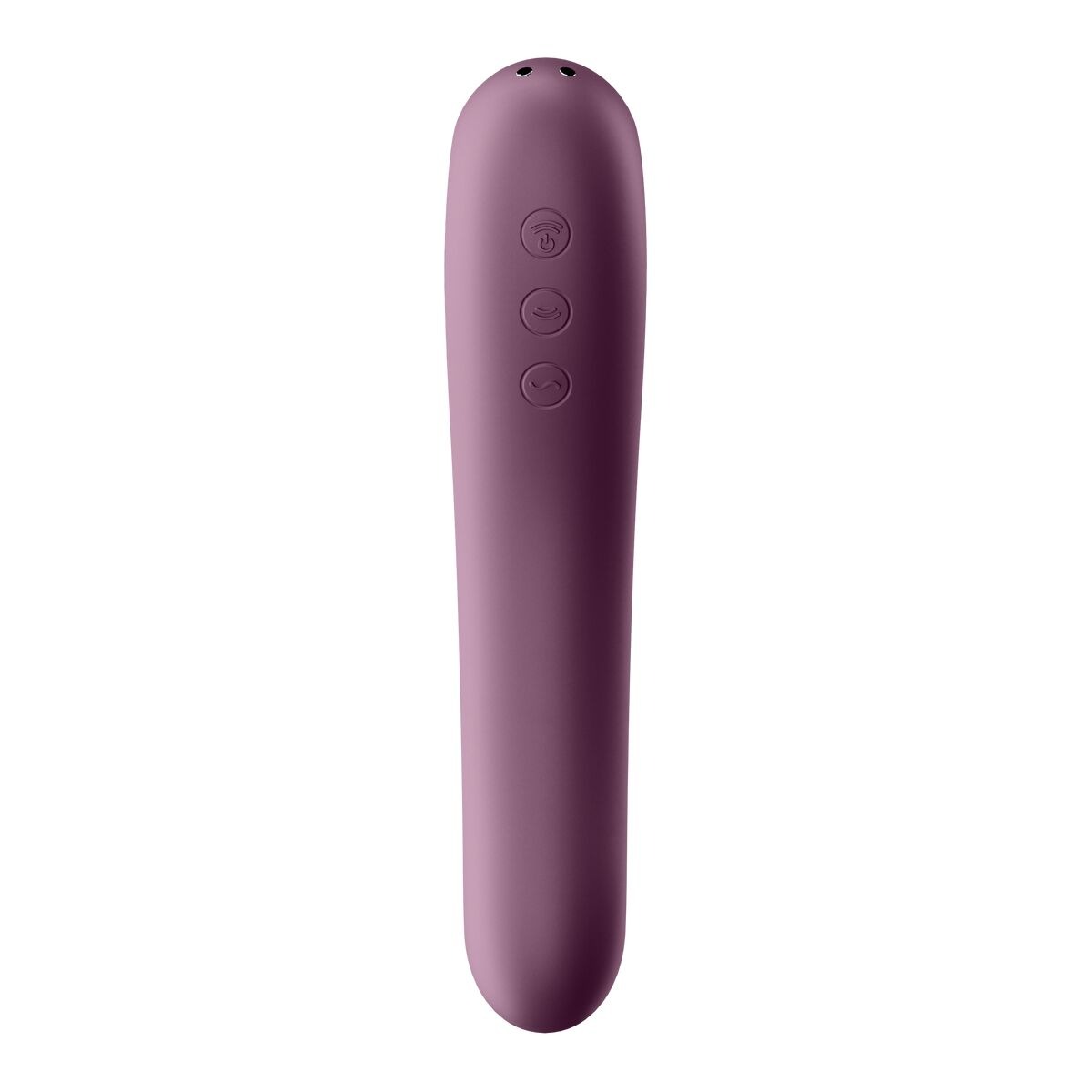 Вакуумний кліторальний стимулятор із вібрацією Satisfyer Dual Kiss, марсаловий