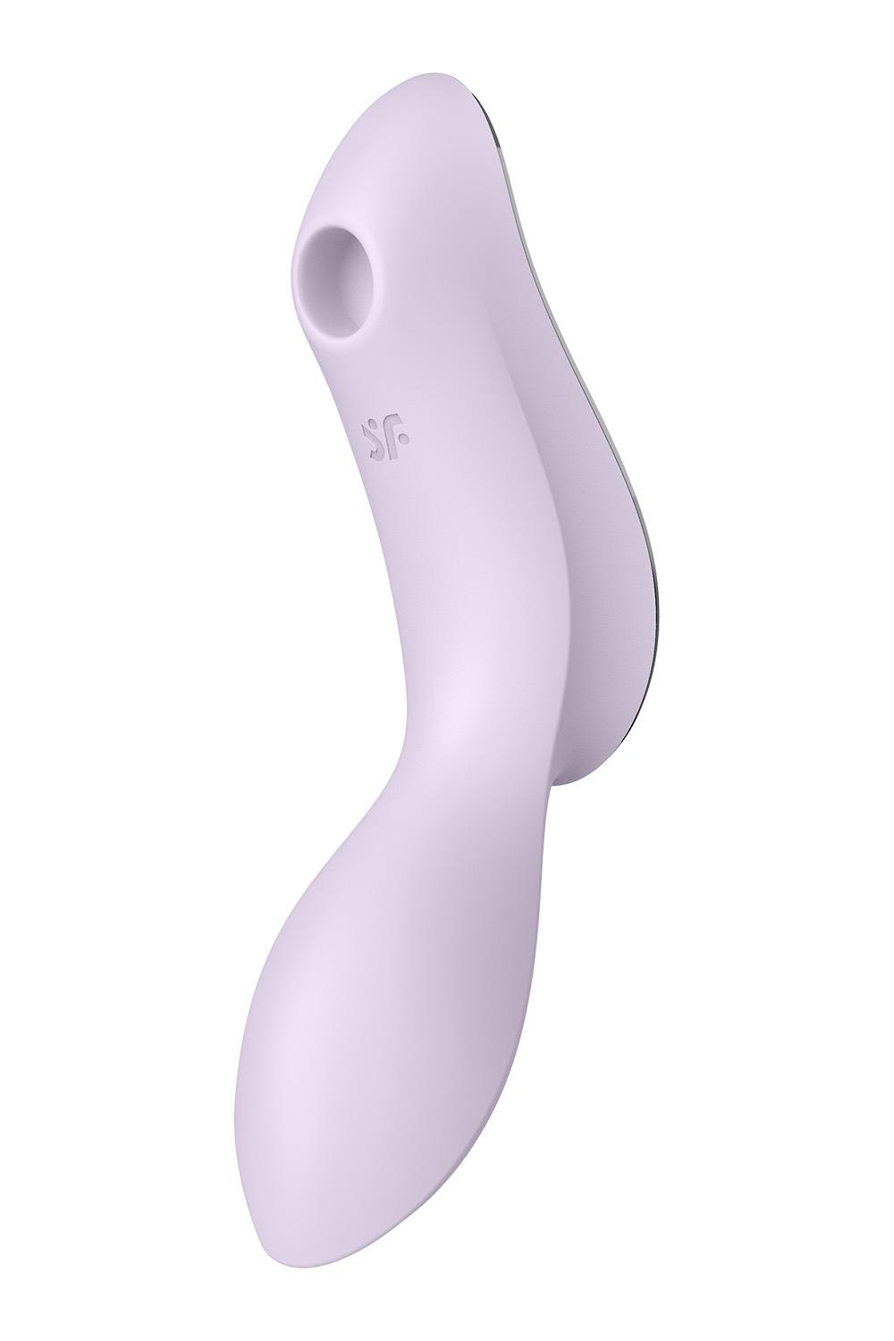 Двойной вибратор с вакуумной стимуляцией Satisfyer Curvy Trinity 2 сиреневый