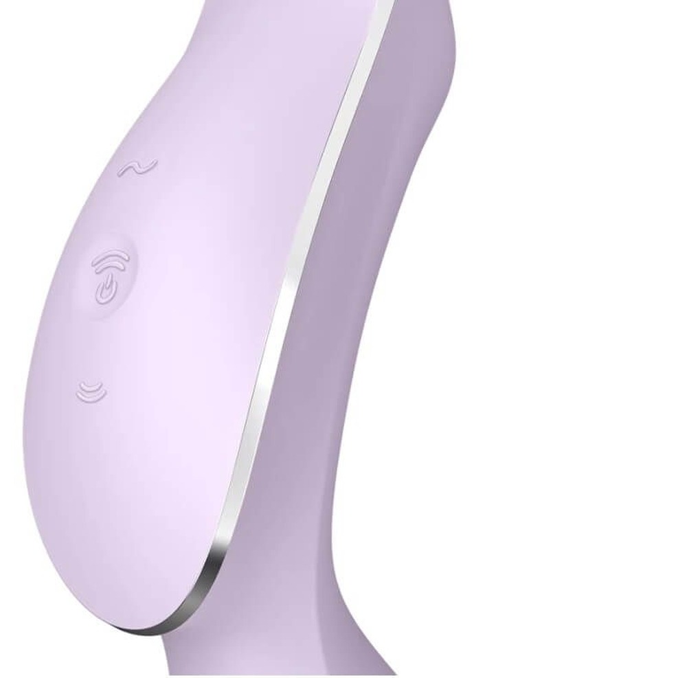 Двойной вибратор с вакуумной стимуляцией Satisfyer Curvy Trinity 2 сиреневый