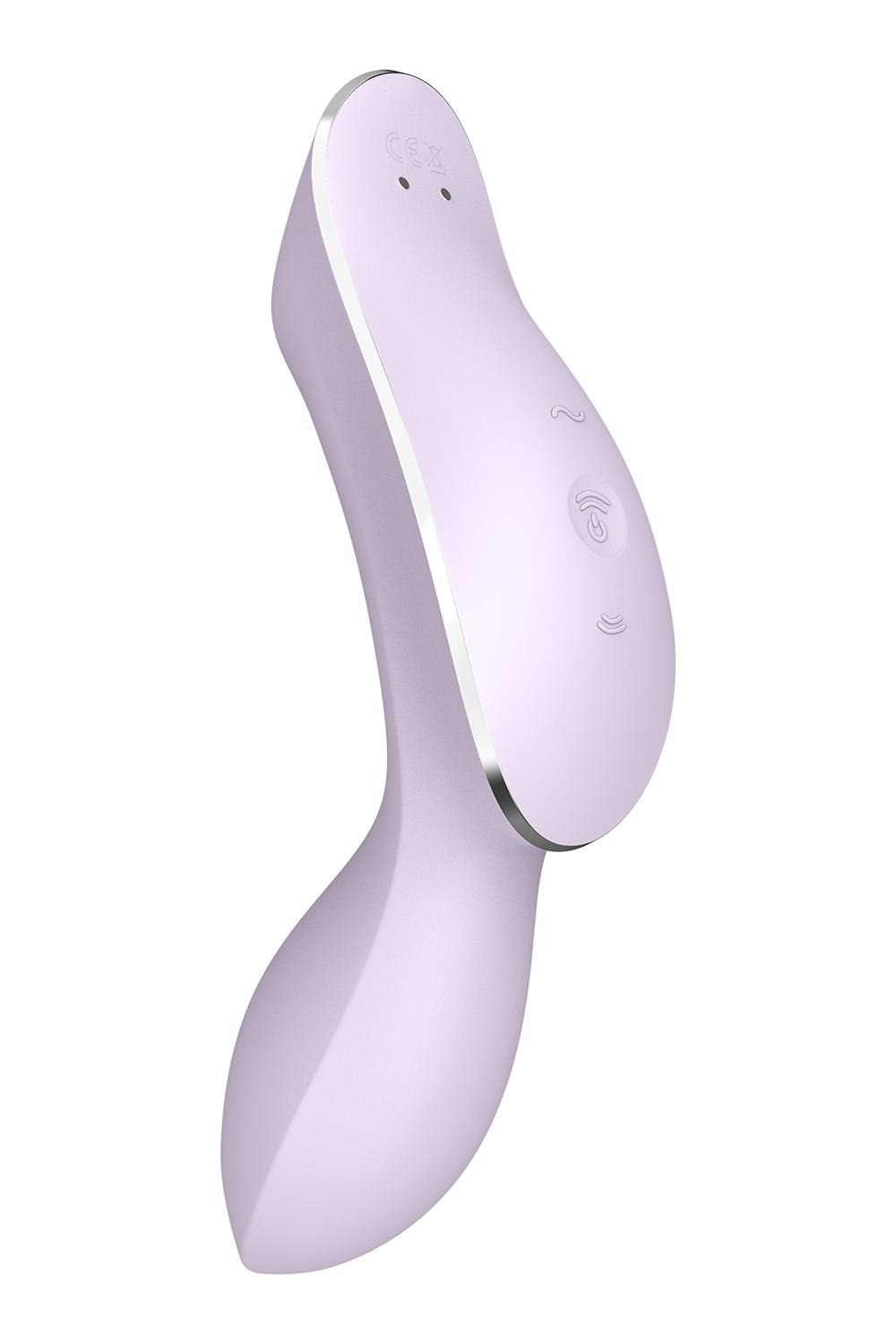Двойной вибратор с вакуумной стимуляцией Satisfyer Curvy Trinity 2 сиреневый