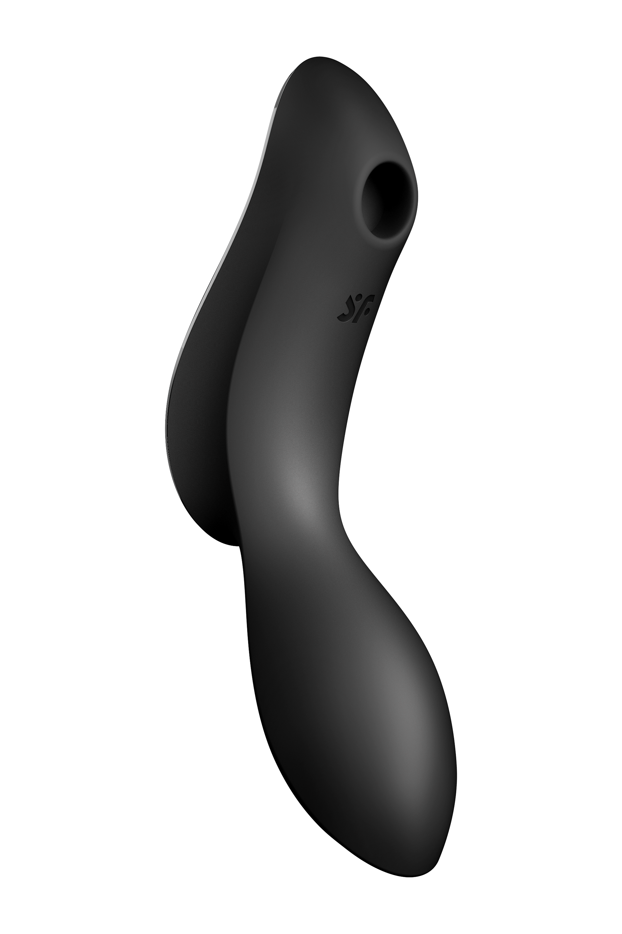 Двойной вибратор с вакуумной стимуляцией SATISFYER CURVY TRINITY 2 черный