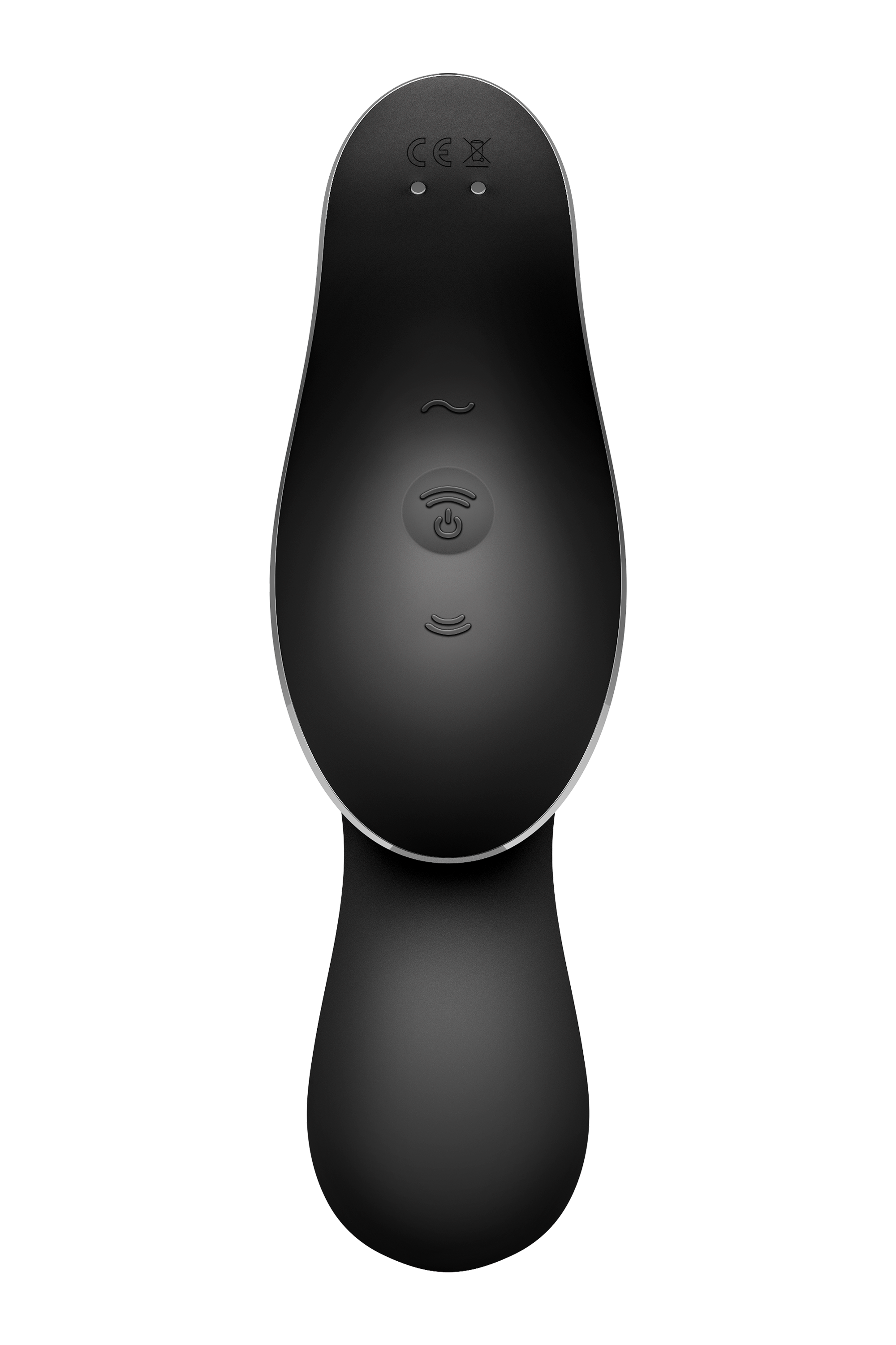Двойной вибратор с вакуумной стимуляцией SATISFYER CURVY TRINITY 2 черный