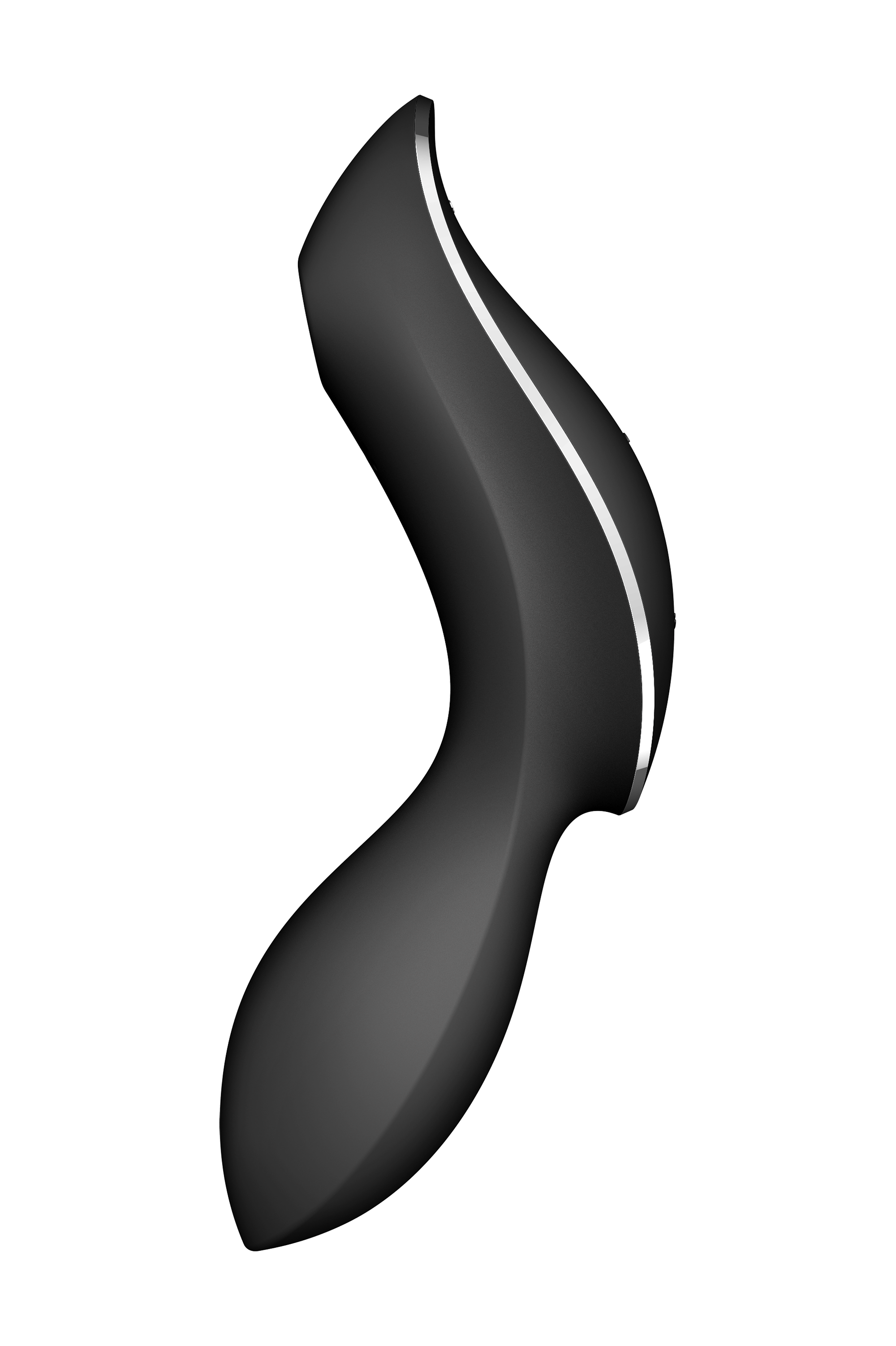 Двойной вибратор с вакуумной стимуляцией SATISFYER CURVY TRINITY 2 черный