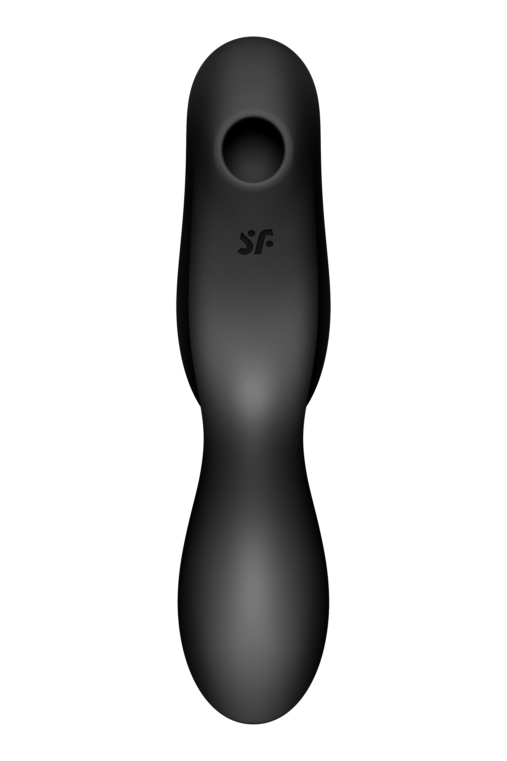 Двойной вибратор с вакуумной стимуляцией SATISFYER CURVY TRINITY 2 черный