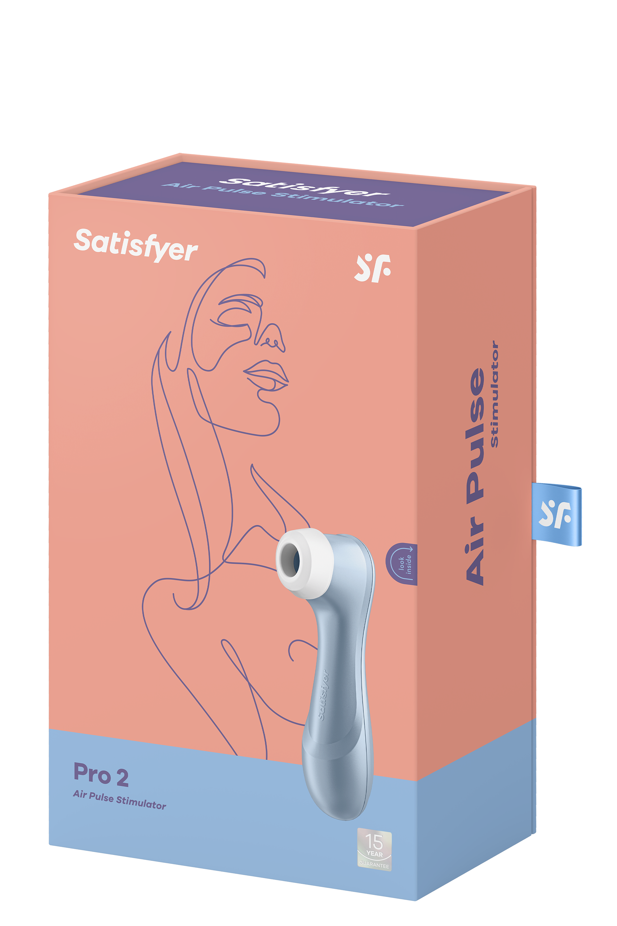 Вакуумный клиторальный стимулятор SATISFYER PRO 2 голубой