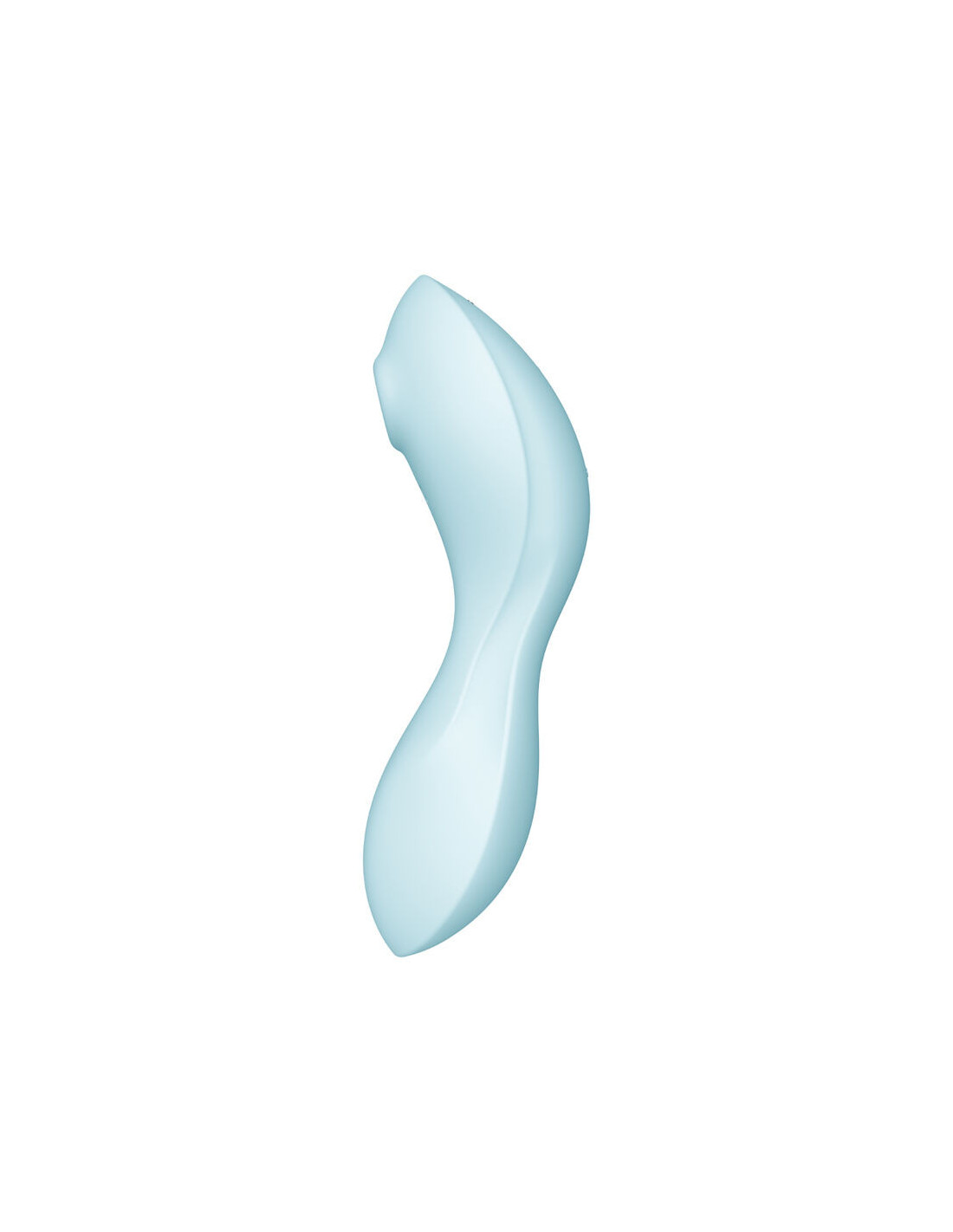Двойной смарт вибратор с вакуумной стимуляцией Satisfyer Curvy Trinity 5 + голубой
