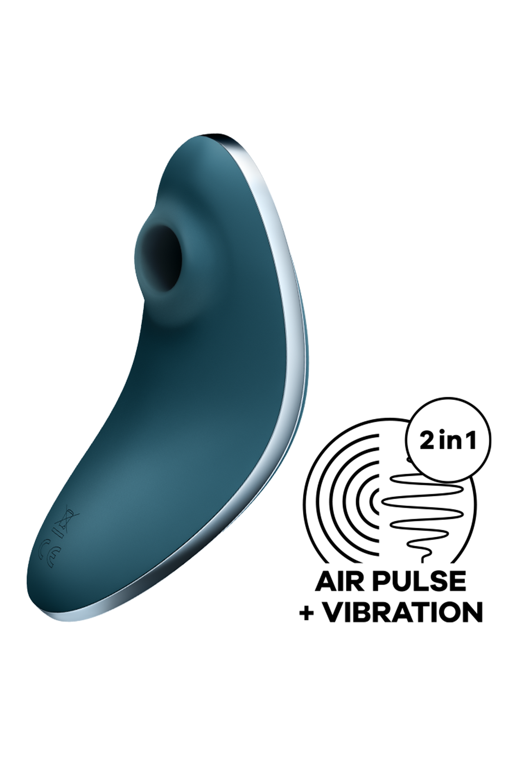 Вакуумний кліторальний стимулятор Satisfyer Vulva Lover 1 із вібрацією, синій