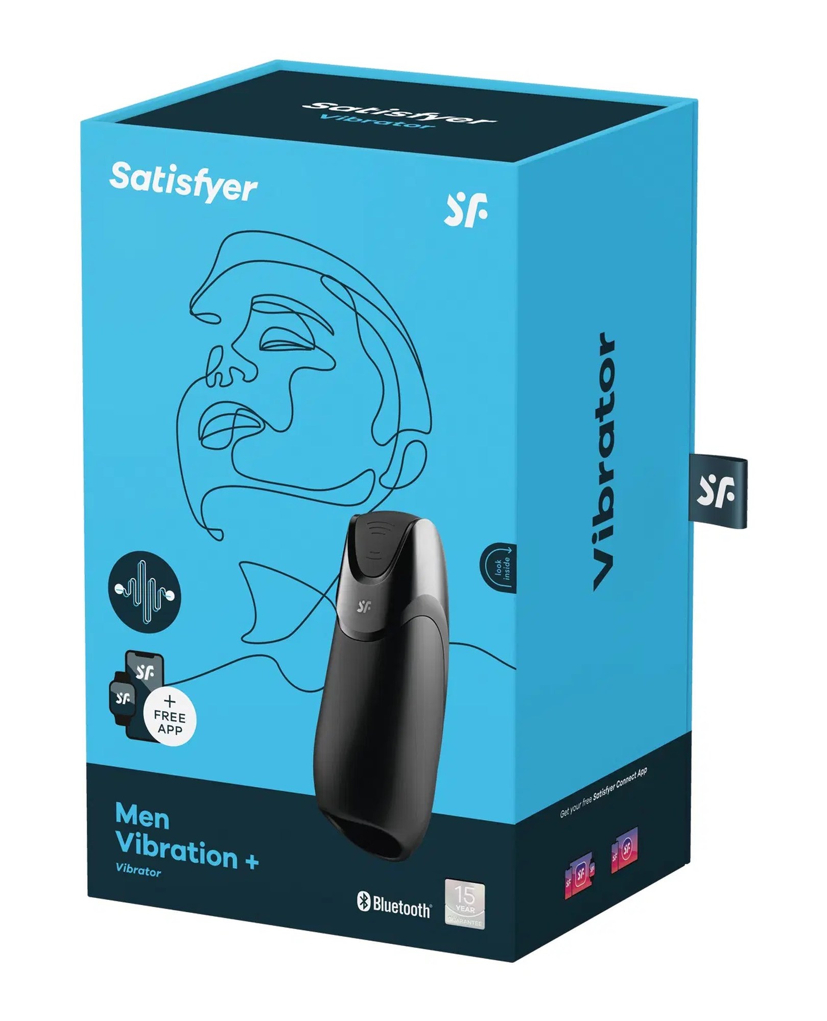 Смарт-Мастурбатор із вібрацією Satisfyer Men Vibration+ чорний