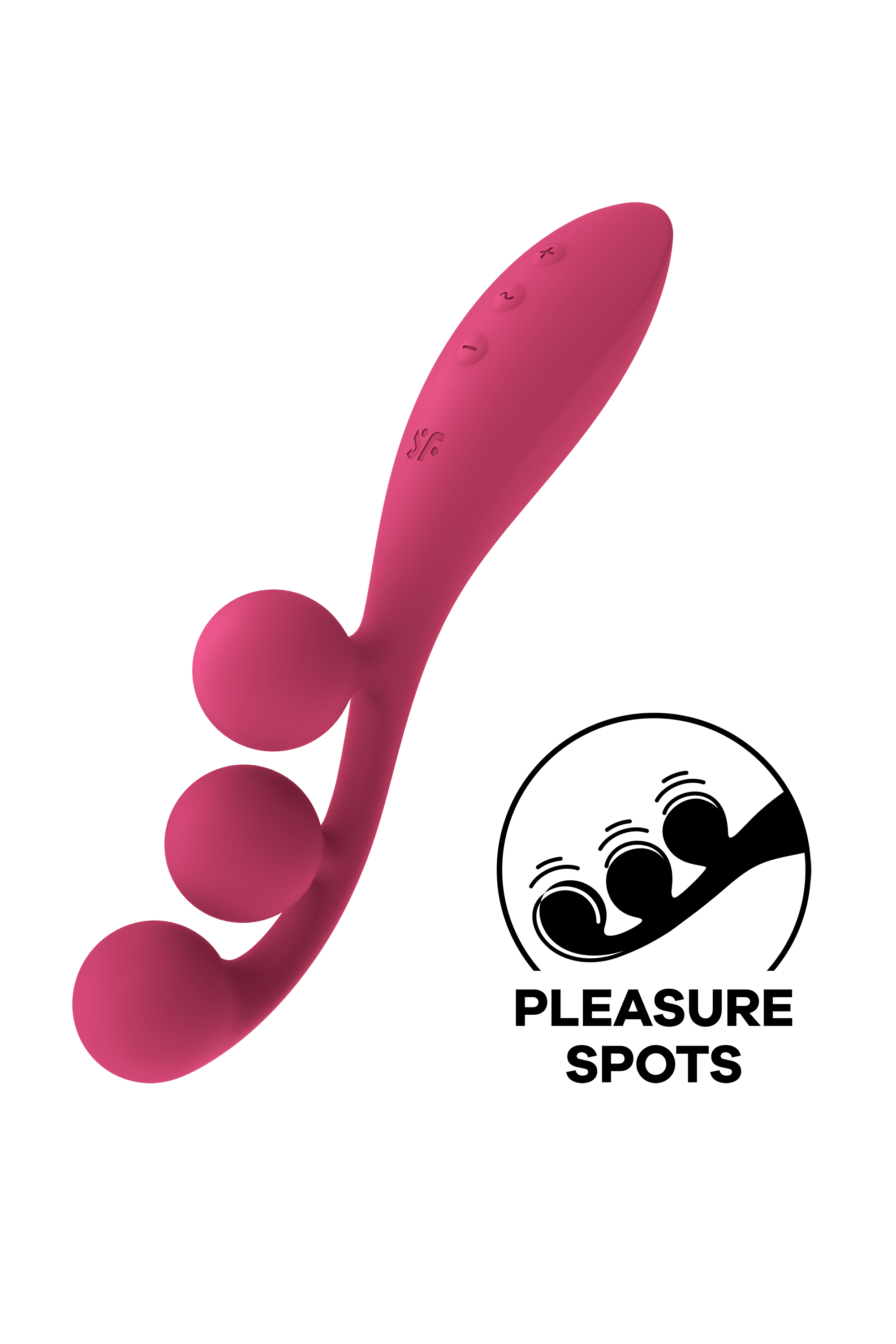 Мультивібратор Satisfyer Tri Ball 1 з трьома моторами, рожевий