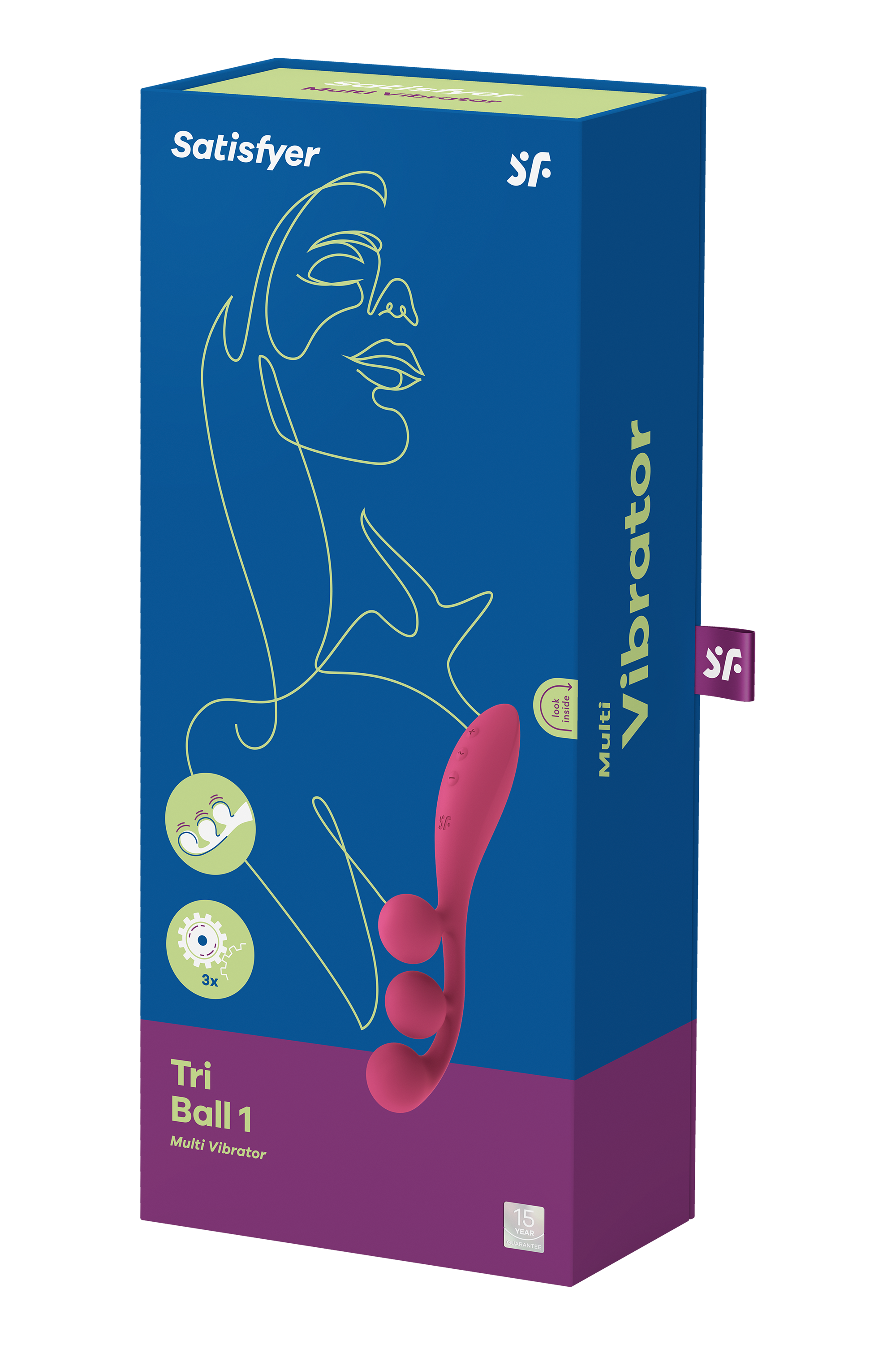 Мультивібратор Satisfyer Tri Ball 1 з трьома моторами, рожевий
