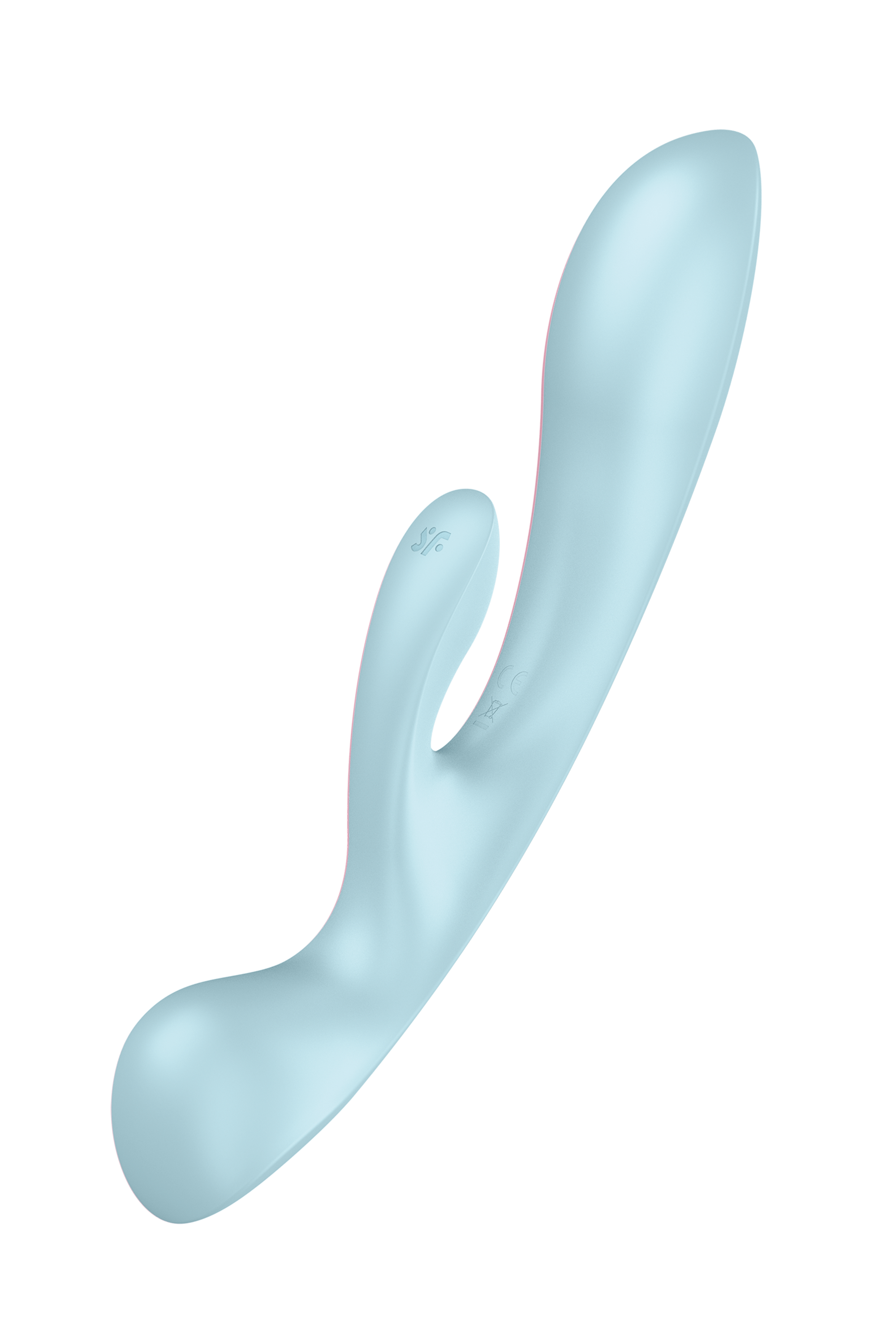 Вібратор кролик Satisfyer Triple Oh з трьома моторами, блакитний