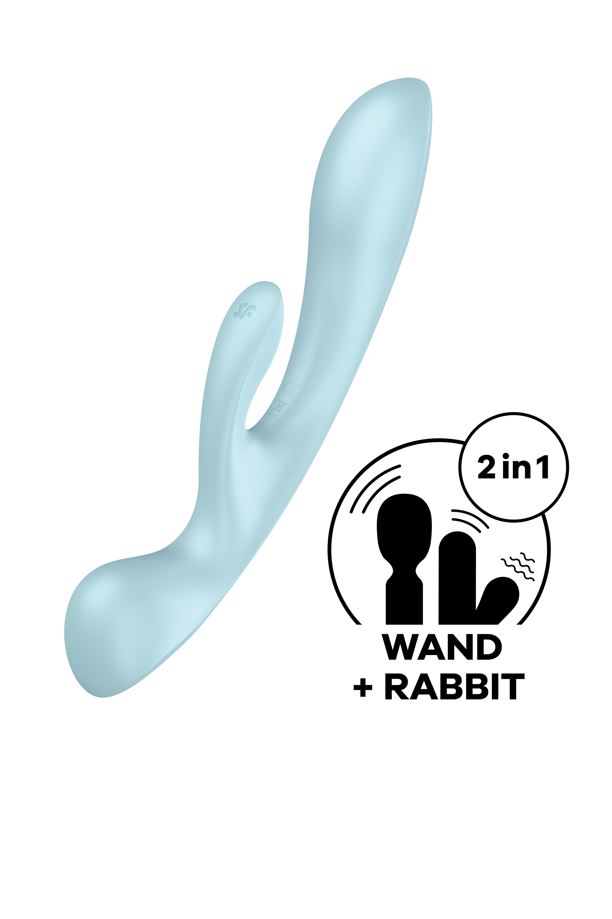 Вібратор кролик Satisfyer Triple Oh з трьома моторами, блакитний