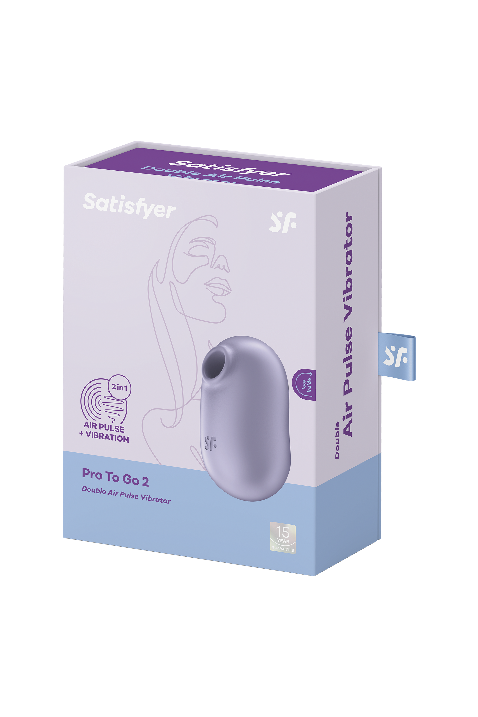 Вакуумний кліторальний стимулятор Satisfyer Pro To Go 2 бузковий