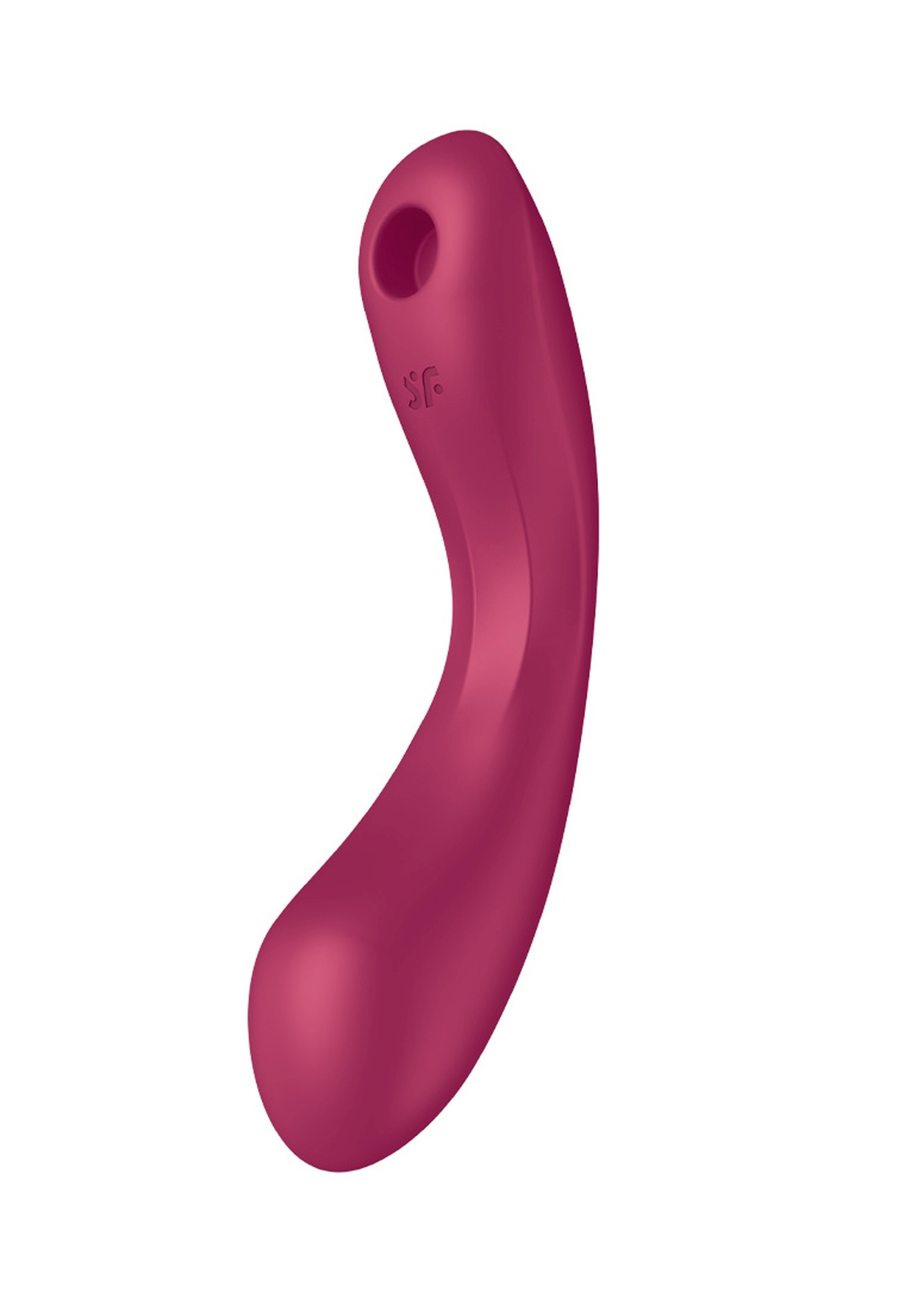 Вакуумный вибратор с тройной стимуляцией Satisfyer Curvy Trinity 1, бордовый