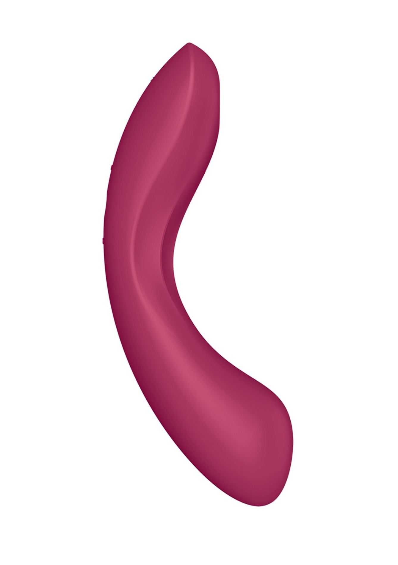 Вакуумний вібратор із потрійною стимуляцією Satisfyer Curvy Trinity 1, бордовий