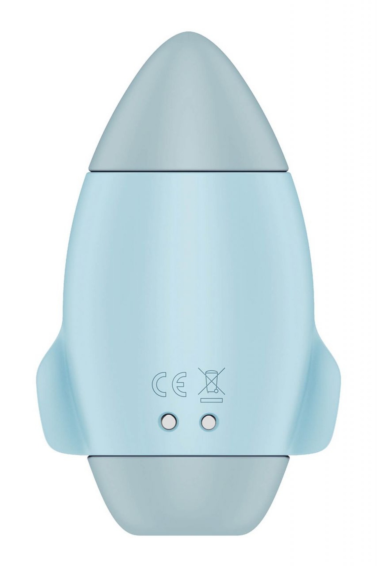 Вакуумный вибратор двойного действия в виде Ракеты Satisfyer Mission Control, голубой