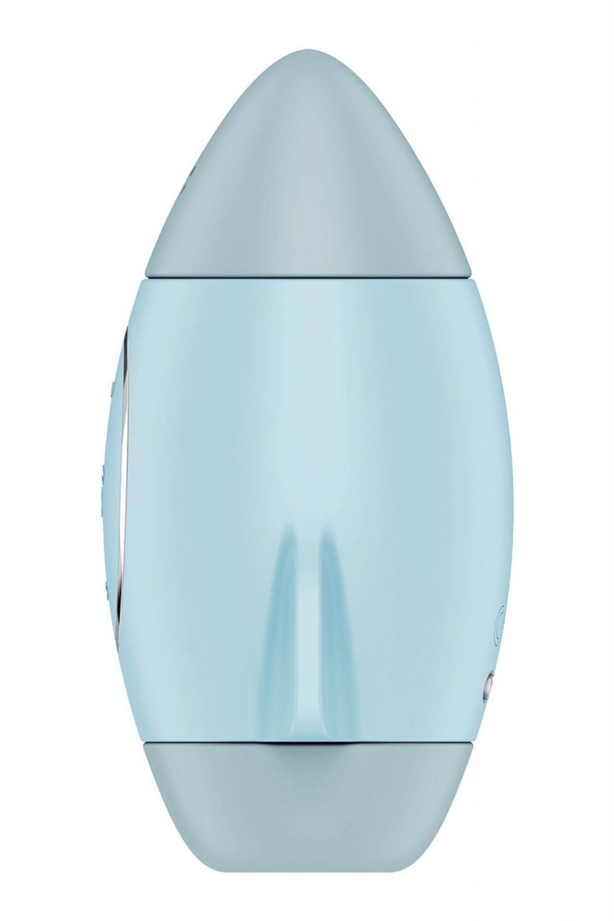 Вакуумный вибратор двойного действия в виде Ракеты Satisfyer Mission Control, голубой