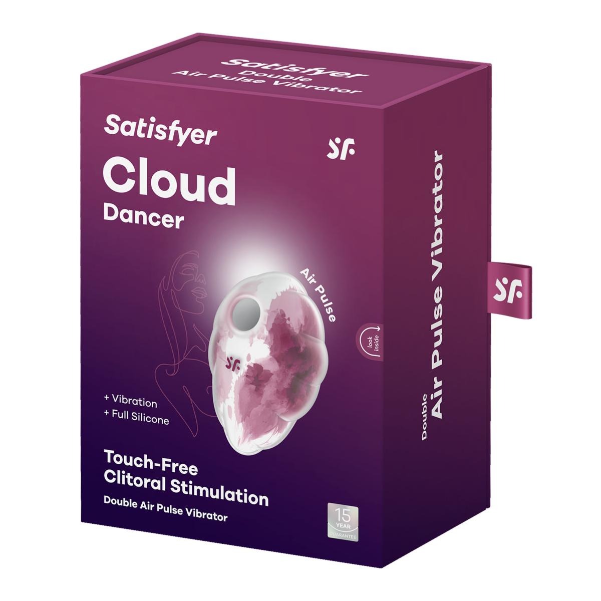 Вакуумно-імпульсний стимулятор для клітора Satisfyer Cloud Dancer, червоний