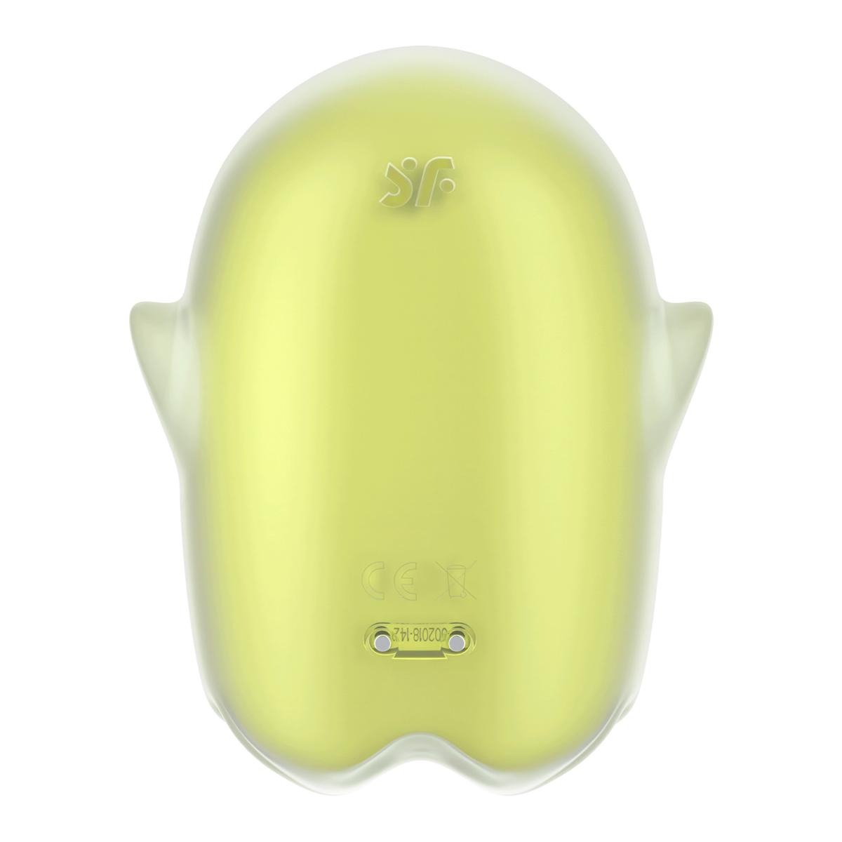 Вакуумный клиторальный вибратор с флуоресцентной поверхностью Satisfyer Glowing Ghost, желтый
