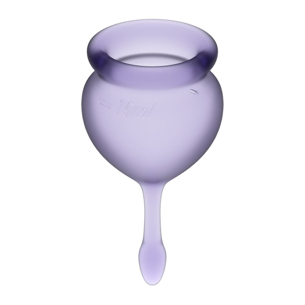 Набір багаторазових менструальних чаш Satisfyer Feel good медичний силікон, 15 мл та 20 мл