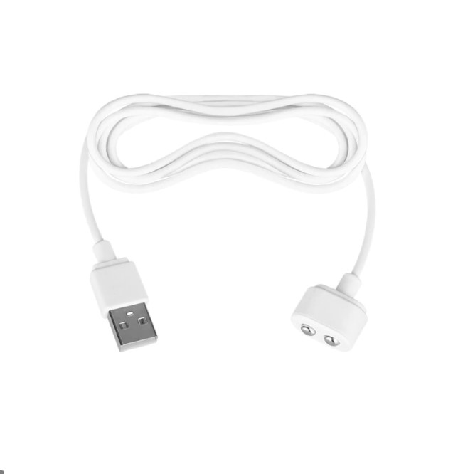 Зарядний провід Satisfyer USB Charging Cable у білому кольорі