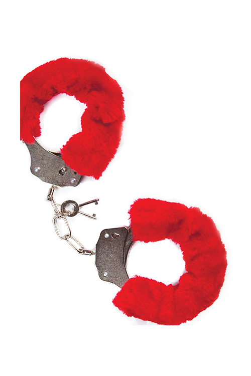 Наручники з хутром MAI No.38 METAL FURRY HANDCUFFS RED