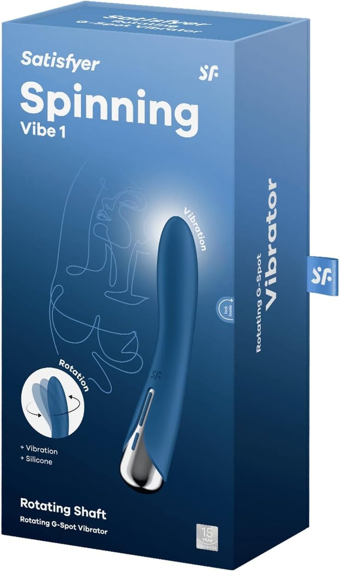 Вібратор для точки G, що обертається Satisfyer Spinning Vibe 1, синій