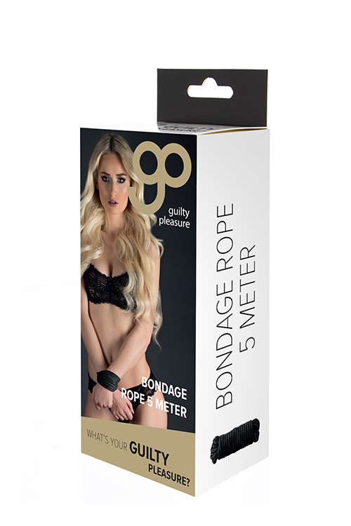Мотузка для бондажу GP BONDAGE ROPE 5M BLACK
