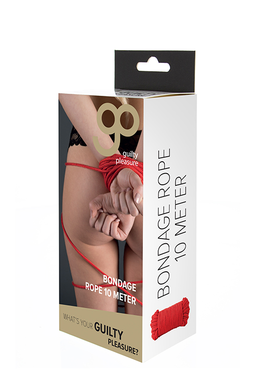 Мотузка для бондажу GP BONDAGE ROPE 10M RED
